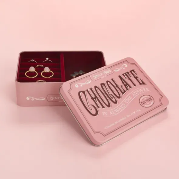 Schmuckkästchen CHOCOLATE - Metalldose zur Schmuckaufbewahrung