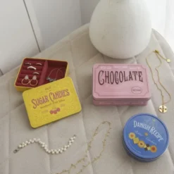 Schmuckkästchen CHOCOLATE - Metalldose zur Schmuckaufbewahrung