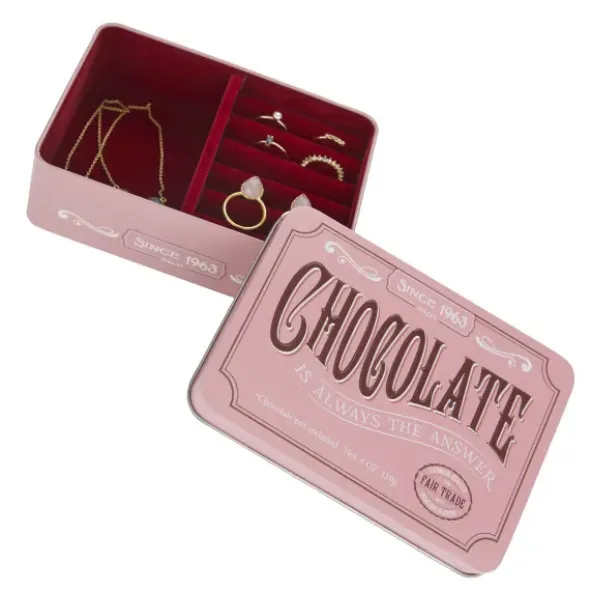 Schmuckkästchen CHOCOLATE - Metalldose zur Schmuckaufbewahrung