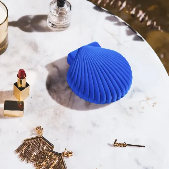 Schmuckschatulle Muschel - Shell Venus, blau