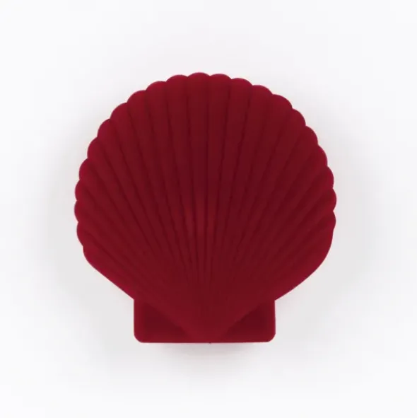 Schmuckschatulle Muschel - Shell Venus, rot