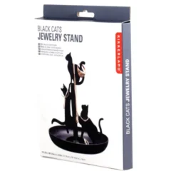 Schmuckständer Jewelry Katzen, schwarz