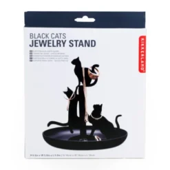 Schmuckständer Jewelry Katzen, schwarz