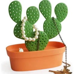 Schmuckständer mit Aufbewahrungsbehälter Kaktus - Caccessories Tray