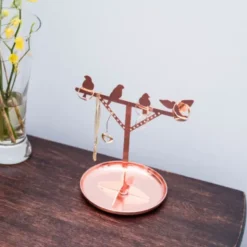 Schmuckständer Vögel - Jewelry Birds, kupfer roségold