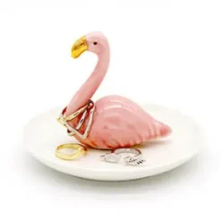 Schmuckteller / Ringhalter Flamingo
