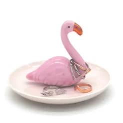 Schmuckteller / Ringhalter Flamingo