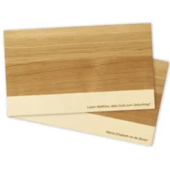 Schneidebrett aus Holz - Eichenbrett 29 x 16,5 cm mit eigner Gravur