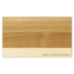 Schneidebrett aus Holz - Eichenbrett 29 x 16,5 cm mit eigner Gravur
