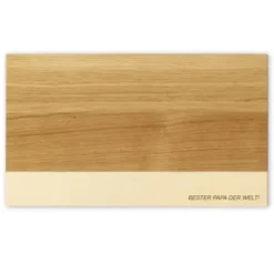 Schneidebrett aus Holz - Eichenbrett 29 x 16,5 cm mit eigner Gravur