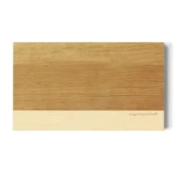 Schneidebrett aus Holz - Eichenbrett 29 x 16,5 cm mit Gravur "unzertrennlich"