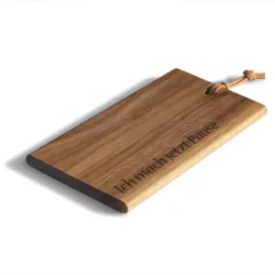 Schneidebrett Tiny mit Gravur, Nussbaumholz