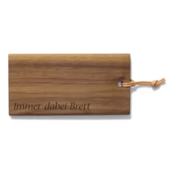 Schneidebrett Tiny mit Gravur, Nussbaumholz