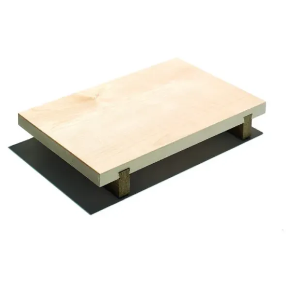 Schneidebrett XL aus Ahornholz & Eiche – erhöhtes Küchenbrett 50 x 31 cm