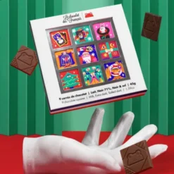 Schokoladen Geschenkbox WEIHNACHTEN 9 Stück Minis a 5g