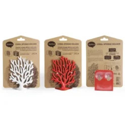 Schwammhalter Koralle CORAL SPONGE rot