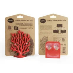 Schwammhalter Koralle CORAL SPONGE rot