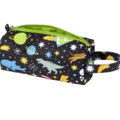 Schwarzes Mäppchen für Stifte 20 x 8 cm mit Weltraummotiv - Federmäppchen GALAXY mit Trageschlaufe