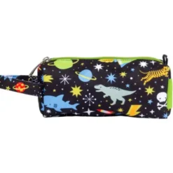 Schwarzes Mäppchen für Stifte 20 x 8 cm mit Weltraummotiv - Federmäppchen GALAXY mit Trageschlaufe
