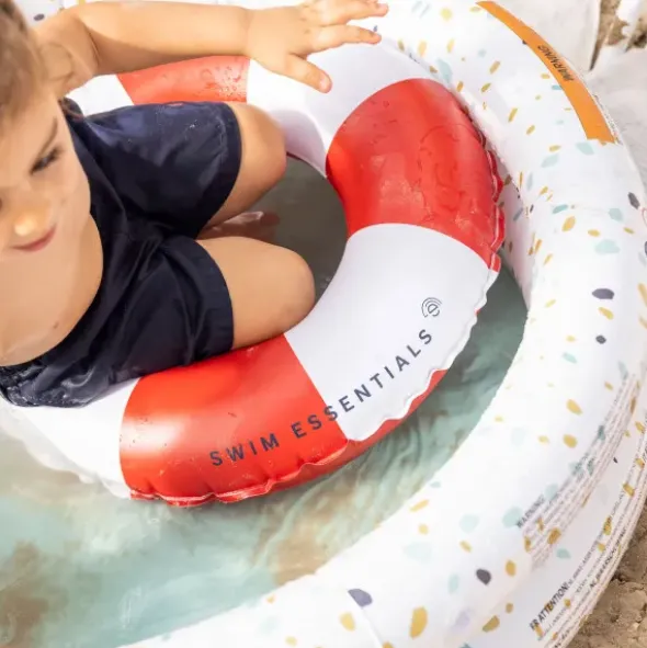 Schwimmring LIFE BUOY 50 cm rot-weiß gestreift