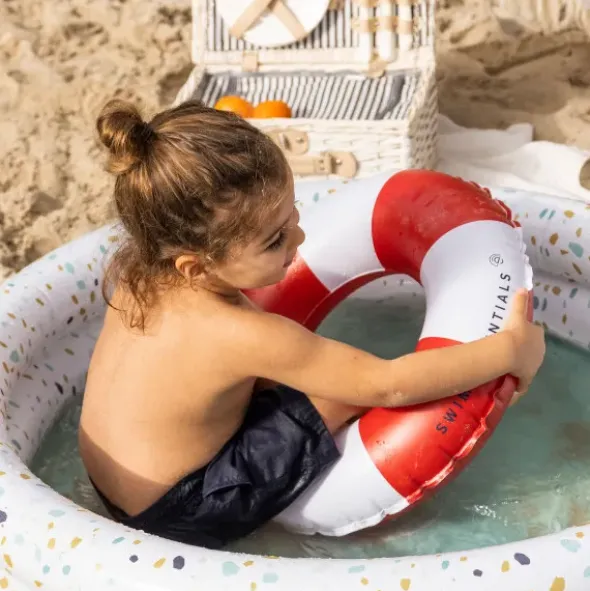Schwimmring LIFE BUOY 50 cm rot-weiß gestreift