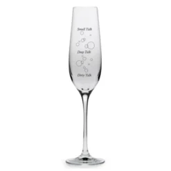 Sektglas GLASS OF TALK - Champagnerglas mit Gesprächsskala
