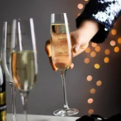Sektglas GLASS OF TALK - Champagnerglas mit Gesprächsskala