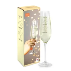 Sektglas GLASS OF TALK - Champagnerglas mit Gesprächsskala