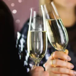 Sektglas GLASS OF TALK - Champagnerglas mit Gesprächsskala