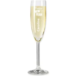 Sektglas mit Gravur HAPPY NEW YEAR