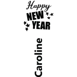 Sektglas mit Gravur HAPPY NEW YEAR