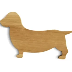 Servierbrett DACKEL Eichenholz - Schneidebrett in Hunde-Form