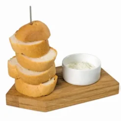 Servierbrett mit Dipschale - Brot Ahoi