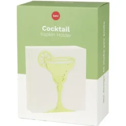 Serviettenhalter Cocktail, Metall gelb