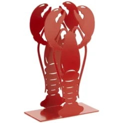 Serviettenhalter Hummer, Metall rot