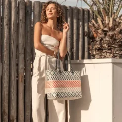 Shopper Elin Navy Mix - Design Einkaufstasche & Strandtasche