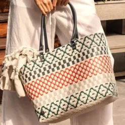 Shopper Elin Navy Mix - Design Einkaufstasche & Strandtasche