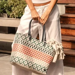 Shopper Elin Navy Mix - Design Einkaufstasche & Strandtasche