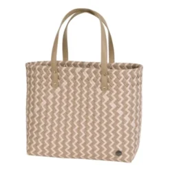 Shopper Faye champagner - Design Einkaufstasche & Strandtasche