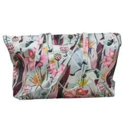 Shopper mit buntem Blumenprint – große Henkeltasche & Strandtasche