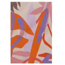 Shopper mit exotischem Blumenmotiv – große Henkeltasche & Strandtasche