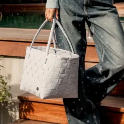 Shopper Paris hellblau - Einkaufstasche & Strandtasche