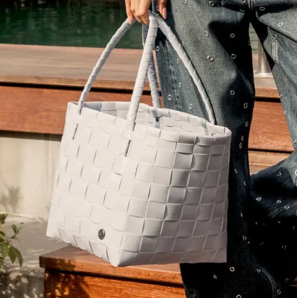 Shopper Paris hellblau - Einkaufstasche & Strandtasche