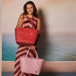 Shopper Paris rot - Einkaufstasche & Strandtasche