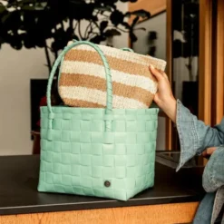 Shopper Paris türkis - Einkaufstasche & Strandtasche