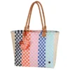 Shopper Sunny bunt geflochten – große Einkaufstasche & Strandtasche