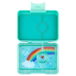 Snackbox / Kinderlunchbox YUMBOX, Rainbow tropical aqua