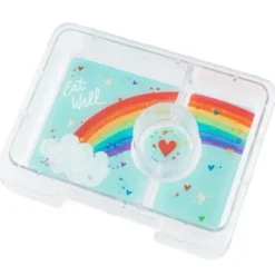 Snackbox / Kinderlunchbox YUMBOX, Rainbow tropical aqua