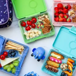 Snackbox / Kinderlunchbox YUMBOX, Rainbow tropical aqua