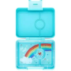Snackbox / Kinderlunchbox YUMBOX, Rainbow misty aqua